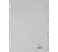 Durable 6507-10 Months tab index Polipropilene (PP) Grigio