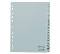 Durable 652310 - Divisorio con tasti prestampati 1-31, f.to A4 verticale, 31 tasti, foratura universale, grigio