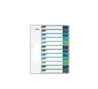 DURABLE 679627 - Registro in plastica A4 (1-12), multicolore