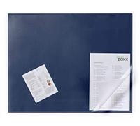 Durable 720307 Sottomano con Copertina Trasparente, Antiriflesso, Antiscivolo, 650x520 mm, Blu