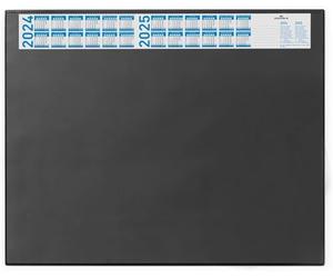 Durable 720407 Sottomano con Calendario, Copertina Trasparente, Antiscivolo, 650x520 mm, Blu