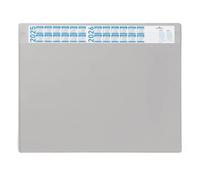 Durable 720510 Sottomano con Calendario, Copertina Trasparente Rimovibile, Antiscivolo, 650x520 mm, Grigio