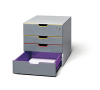 DURABLE - 7606-27 - Cassettiera Varicolor Safe - 28 x 29,2 x 35,6 cm - 4 cassetti - Durable - 80489 - Conf. da 1 Pz. - 7606-27