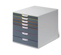 Cassettiera Varicolor - 28x35,6x29,2 cm - 7 cassetti - Durable