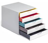 DURABLE Cassettiera Varicolor 762527 5 cassetti Multicolore 280 x 292 x 356 mm