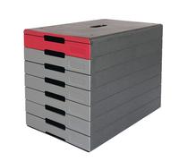 DURABLE - 7763-03 - Cassettiera Idealbox Pro 7 - 7 cassetti - 36,5 x 32,2 x 25 cm - rosso - Durable - 102111 - Conf. da 1 Pz. - 7763-03