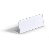 Durable 8054-19 Table Name Holder in Acrylic 61 x 150 mm Transparent x 10, 61 x