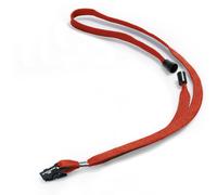 DURABLE - 8119-03 - Cordoncino per portabadge - 44 x 1 cm - tessuto - rosso - Durable - conf. 10 pezzi - 57360 - Conf. da 1 Pz. - 8119-03