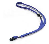 DURABLE - 8119-07 - Cordoncino per portabadge - 44 x 1 cm - tessuto - blu - Durable - conf. 10 pezzi - 57362 - Conf. da 1 Pz. - 8119-07