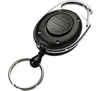 Durable 819801 - Chiocciola yo-yo Style Led, ovale, gancio integrato, anello portachiavi, luce LED, lunghezza 80 cm, nero