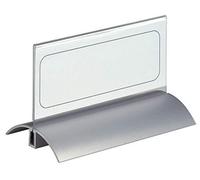 Durable 820119 Table Name Plate Desk Presenter de Luxe (61 x 150 mm) Pack of 2,