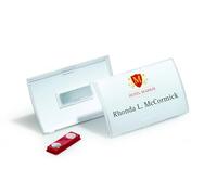 Portanome Durable Click Fold 54x90 mm in PPL trasparente con magnete 8215-19