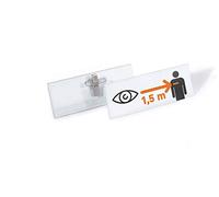 Durable 851900 Set Portanome 40 x 105 con Combi Clip, Inserti su Fogli Stampabili A4 Inclusi, 14 Pezzi