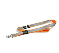 Durable 869209 Cordoncino in Tessuto Catarifrangente, con Moschettone e Sgancio di Sicurezza Antisoffocamento, 1 pezzo, Arancione