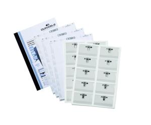 Durable 869900 - Kit portanome, con combi clip, personalizzabile, 54x90 mm, confezione da 20 pezzi