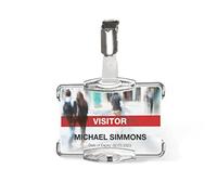 Durable 890123 - Portabadge RFID Secure Mono, una tessera, protegge i dati RFID, 54x87 mm, argento metallizzato, confezione da 10 pezzi