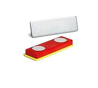 Durable 891700 - Set di magneti, placchetta metallica adesiva, per tessere Duracard, elevata forza attrattiva, assortiti, confezione da 10 pezzi
