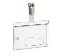 DURABLE - 8950-19 - Portabadge rigido - 5,4 x 8,5 cm - Durable - conf. 50 pezzi - 86898 - Conf. da 1 Pz. - 8950-19