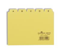 Durable A6 Index Card Set Includes Printed A-Z Tabs Yellow Made of Strong