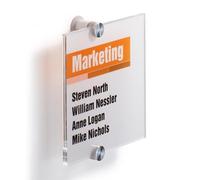 DURABLE Targa per portepareti Crystal Sign 14,8x14,8 cm