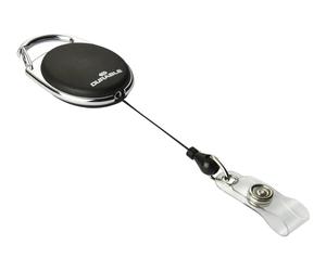 Durable BADGE REEL STYLE Bobina per badge Nero 10 pz Metallo 80 cm 8324-01