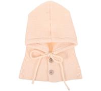 Durable Beige Women Winters Hat One-Piece Scarf Knitted Warm Hat for Outdoors