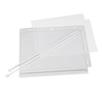 Durable 505919 - Cartella portadocumenti con fascetta, formato A5, trasparente, 5 pezzi