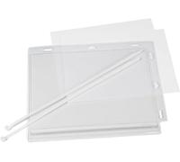 Durable 505919 - Cartella portadocumenti con fascetta, formato A5, trasparente, 5 pezzi