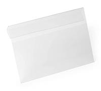Durable buste per identificazione HARD COVER con aletta A5 orizzontale, conf. da 10, trasparente, 116219