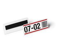 Durable buste per identificazione magnetiche HARD COVER 100x38 mm, conf. da 10, trasparente, 119519