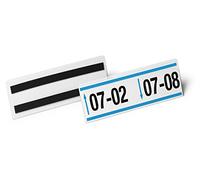 Durable Buste trasparenti con bande magnetiche HARD COVER per magazzini e logistiche, 1/2 A5 orizzontale, confezione da 10 pezzi, trasparente, 119719