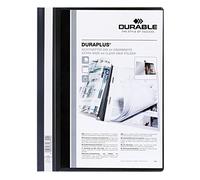Durable Duraplus Carpeta de Fastener - Para Formato A4+ - Compartimento Interior - Tapa Posterior de Color Negro