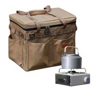 Durable Camping Storage Bag, Zippered Tarp Bag with Handles, Versatile Picnic Tote Bag, Ideal for Tableware and Outdoor Pot Pan Set Storage, Lightweight Design, Perfect for Camping