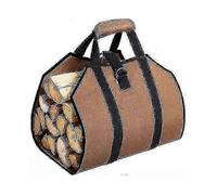 Durable Canvas Fire Log Carry Bag with Handle for Fireplace Or Camping