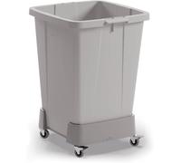 Durable Carrello per bidone DURABIN® 90L, base realizzata in PP riciclato, agganciabili tra loro, grafite, 334137