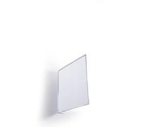 Durable Cartello autoadesivo per corridoio 149 x 149 mm, realizzato in plastica dura PET resistente, ideale per segnaletica trasparente per magazzini, confezione da 10 cartelli trasparenti per