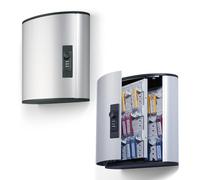 Durable 196623 Key Box Code 36, Cassetta Portachiavi con Combinazione, 302 x 280 x 118 mm, Capacità 36 Chiavi, Argento Metallizzato