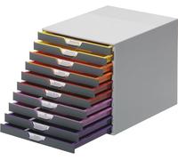 Cassettiera Varicolor - 28x35,6x29,2 cm - 10 cassetti - Durable