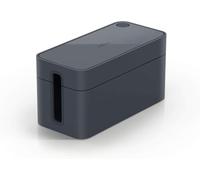 Durable Cavoline Box S Scatola Nascondi Cavi, 3 Prese, grafite, 503537 | Plastica ignifuga, 246x116x128 mm, fessure gommate per circolazione aria, coperchio con foro ricarica