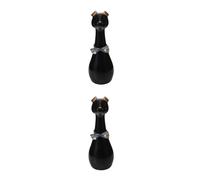 Durable Ceramic Dog Ashes Urn Black Sealed Memorial Keepsake Box for Pets