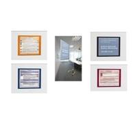 Cornici con pannello magnetico DURABLE DURAFRAME A4 argento 236x323mm conf. 2 - 487223