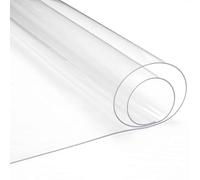 Durable Clear Plastic Tablecloth ProtectorWaterproof Stain Resistant Wipeable Table Cover for Wood & TileVersatile Table Pad & Floor Mat (90 x 200 cm)
