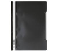 Durable Clear View A4 Document Folder Black Transparent Front Cover Pack of