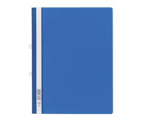 Durable Clear View A4 Document Folder Blue Transparent Front Cover Pack of 2