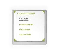 Durable Click Information Sign 149 x 148.5 mm White Door and Wall Sign Inclu