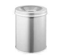 Durable - Corbeille a papier DURABLE SAFE, rond, 15 litres, argent