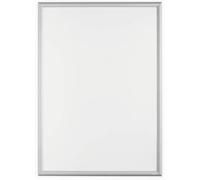 Durable Cornice a scatto in alluminio A1, bande adesive + kit di montaggio, 1 pezzo, argento anodizzato, 500923