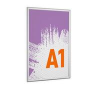 Durable Cornice a scatto in alluminio OUTDOOR A1, resistente alle intemperie, impermeabile e resistente ai raggi UV, fissaggio tramite viti o bande biadesive, 1 pezzo, argento, 506023