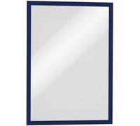 Durable Cornice espositiva adesiva Duraframe A3, 6 pezzi, blu, 488307 | Per superfici lisce e rigide, facile sostituzione inserto, bifacciale, rimovibile e riposizionabile, in PP, Made in Poland