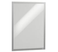 Durable Cornice espositiva Duraframe Poster 70x100 cm, argento, 505623 | Per superfici lisce e rigide, facile sostituzione inserto, bifacciale, rimovibile e riposizionabile, in PP, Made in Poland